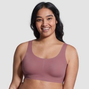 True and Co Scoop With Lift Wireless Bra Berry